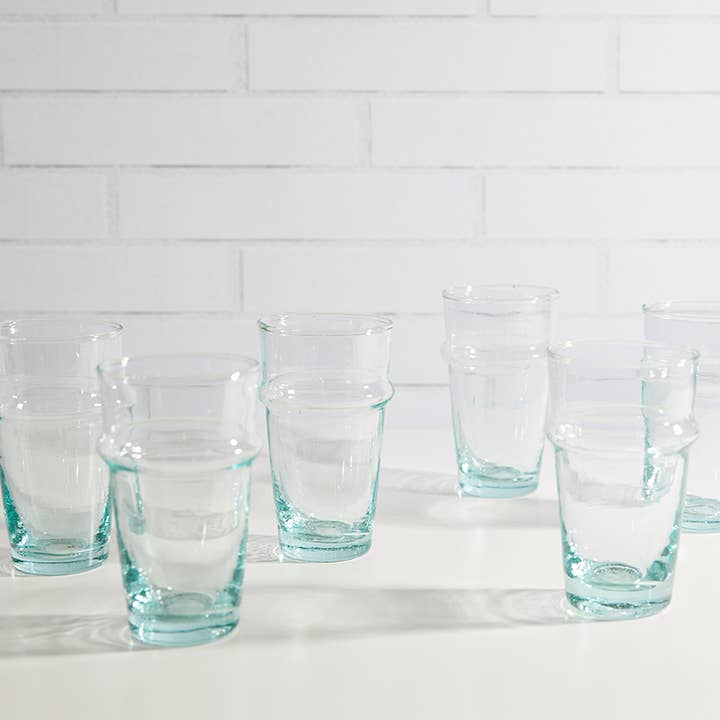 Verve Culture – wholesale Drinking glass/cup – Moroccan Beldi Glassware - Clear