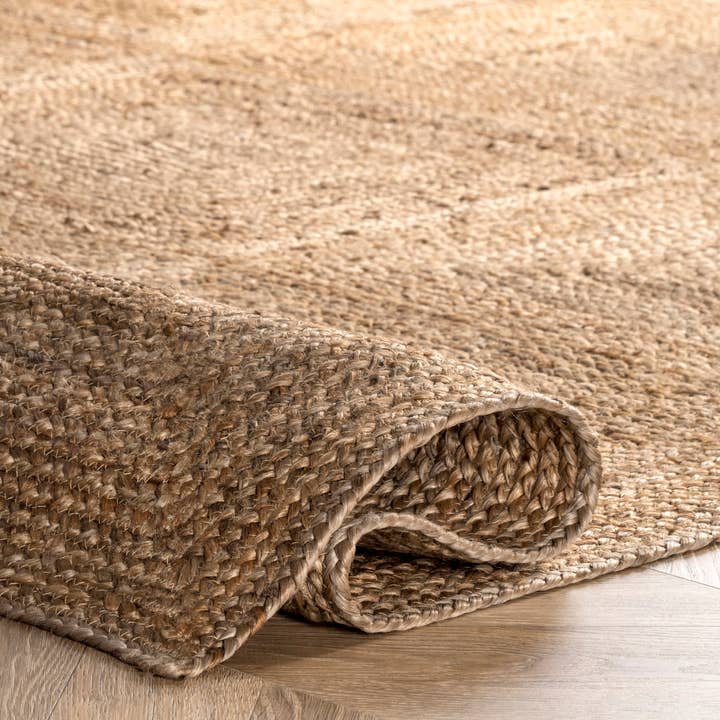 Natural Braided Tiles Flatweave Area Rug for wholesale on Faire