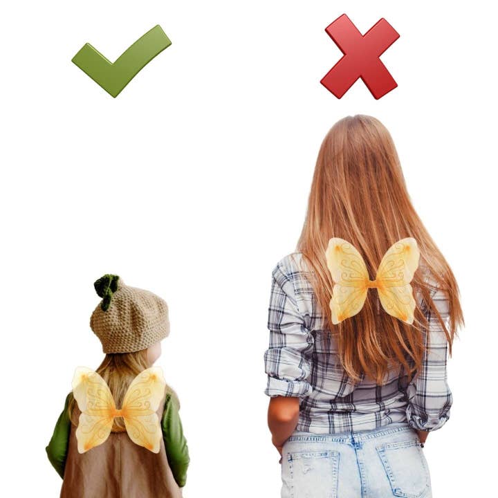 Topkids Accessories – wholesale Utklädningsdräkter – Barn – Ängelvingar Fairy Butterfly Pixie Tinkerbell Maskeraddräkt Flickor Klä upp Kostym Baby Småbarn Barn Barn Små Små Mini-Leksaker Fairywings Set Glitter18