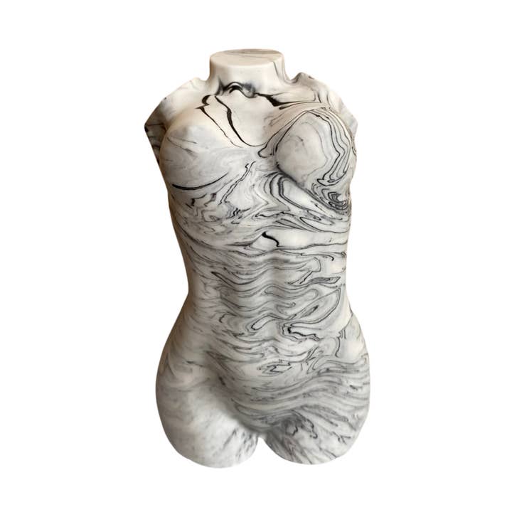 Buste de dame marbré - Blanc pour la vente par By Shax