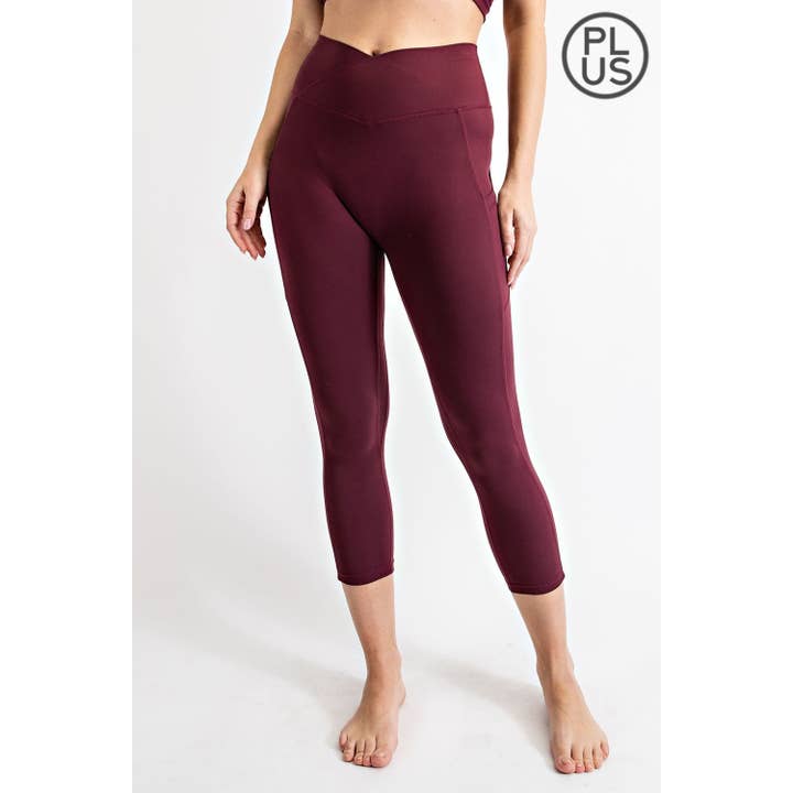 Rae Mode - Vente Legging de sport/d'intérieur – femme - LEGGING CAPRI TAILLE PLUS TAILLE V