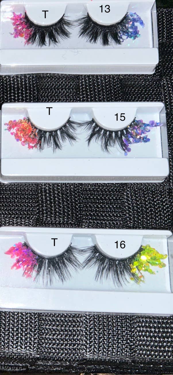 SugarQuoteMeNot LLC - Wholesale False/Fake Eyelashes - Glam Glow-in-the-Dark & Luminous Glitter Glam Eyelashes42