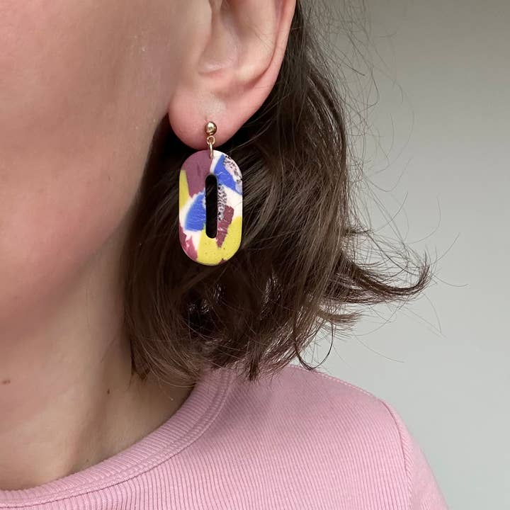 Abstract Dangly Earrings for wholesale by Love kiki designs