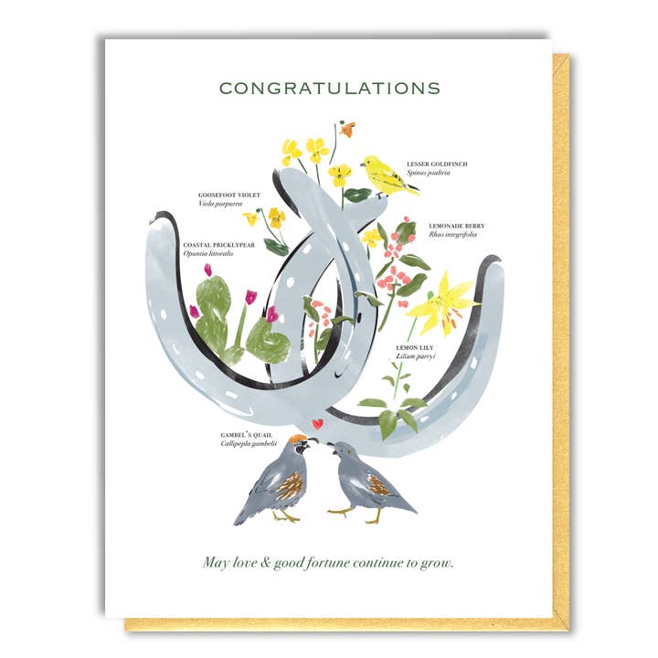 Gefeliciteerd Wedding Horseshoes Card voor wholesale door Driscoll Design