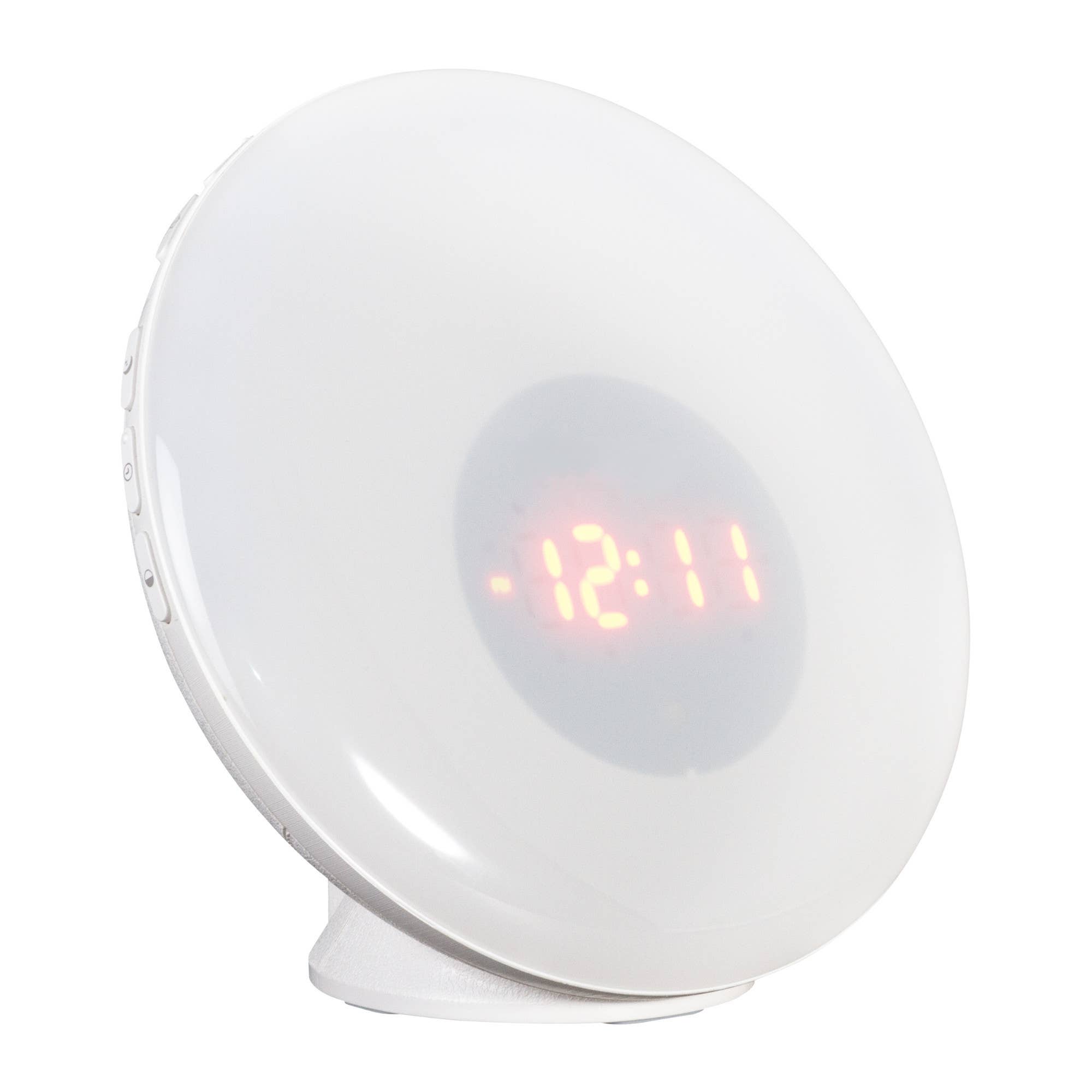 HomeRoots - Vente Lampes d'appoint/de bureau - Lampe de bureau LED ronde blanche de 7" avec USB0