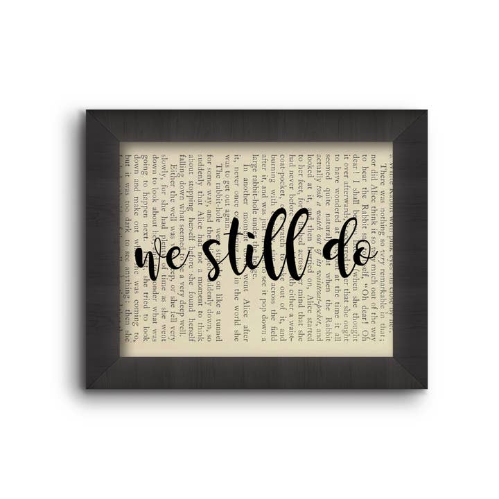 We Still Do for wholesale by Cecelia Rose Book Page Art