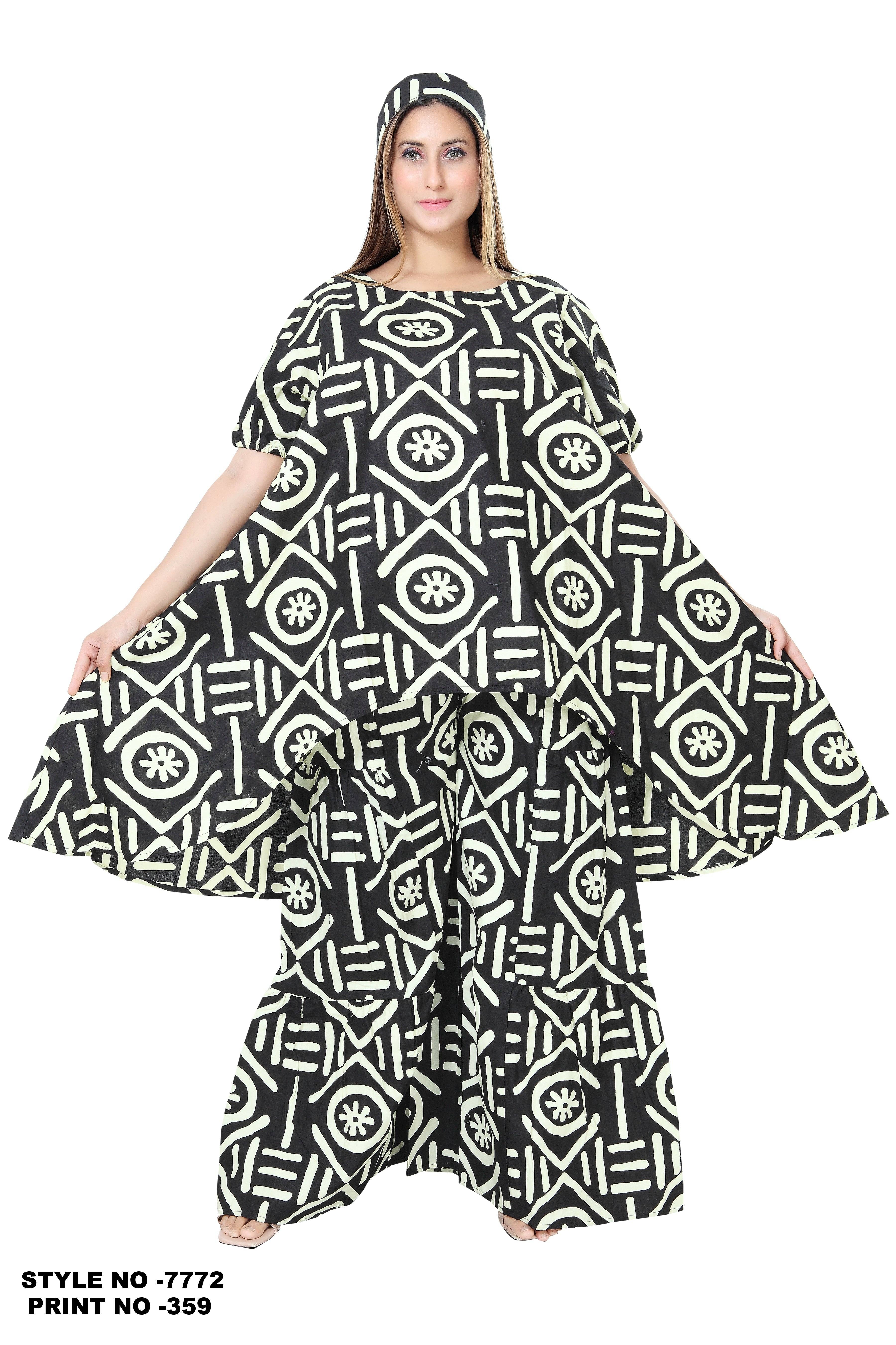 KaraChic - Wholesale Top & Pant Set (NOT Loungewear) - Women's - 7772A Authentic African Print 2pc Pant Set4