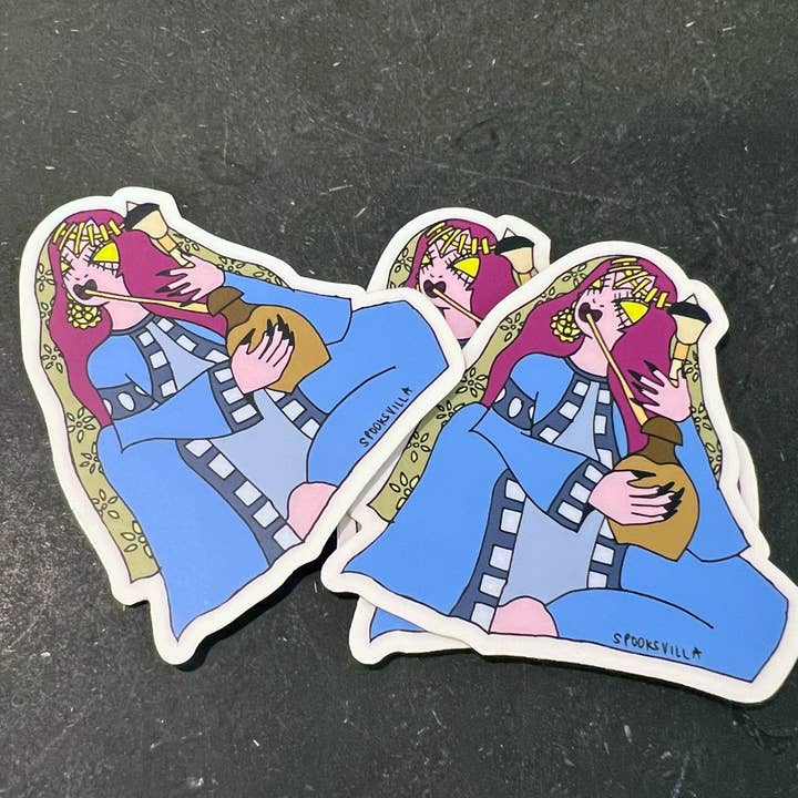 Spooksvilla - Wholesale Sticker - Hookah Girl Sticker1