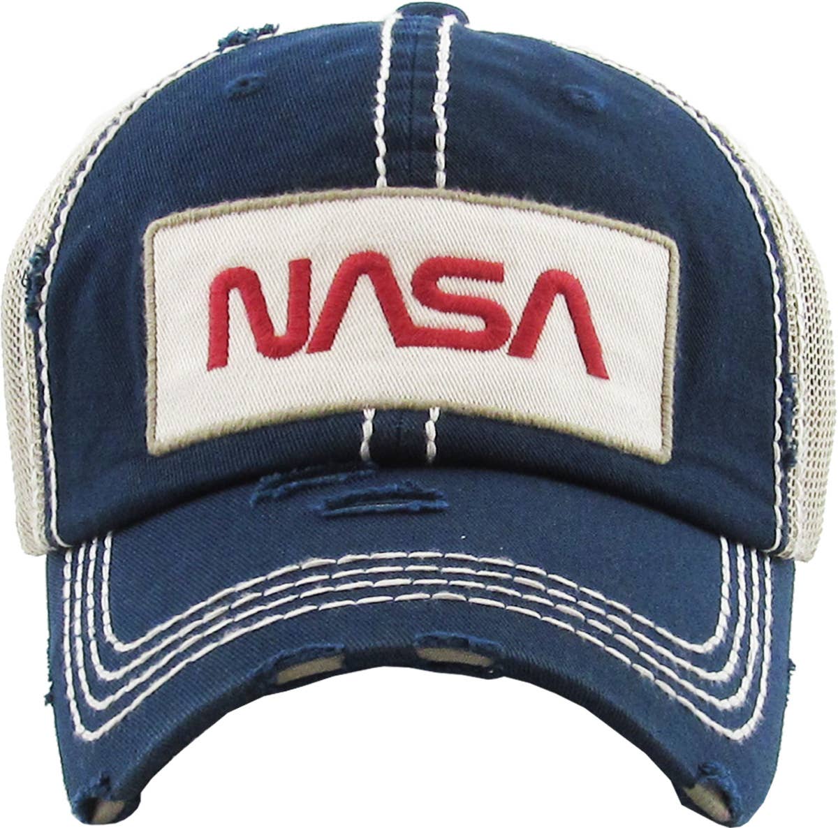 KBETHOS - Vente Casquette trucker – homme - Dos en maille vintage de la Nasa9