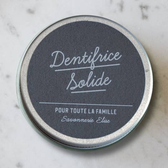 Pasta de dentes sólida | Carvão com limão por atacado de Savonnerie Elise
