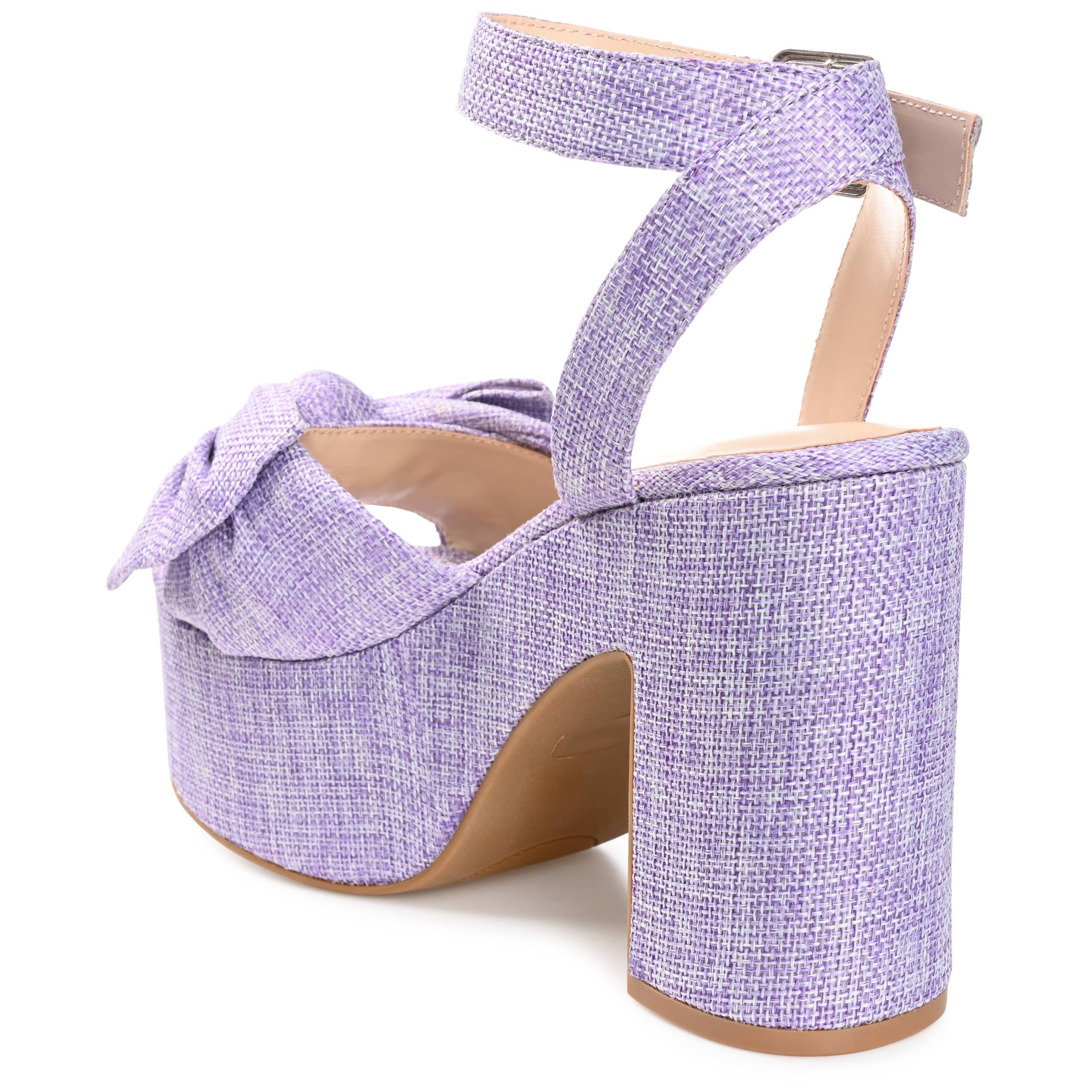 Journee - Wholesale Platform Heels - Women's - Zenni Block Heeled Sandals In Fabric10