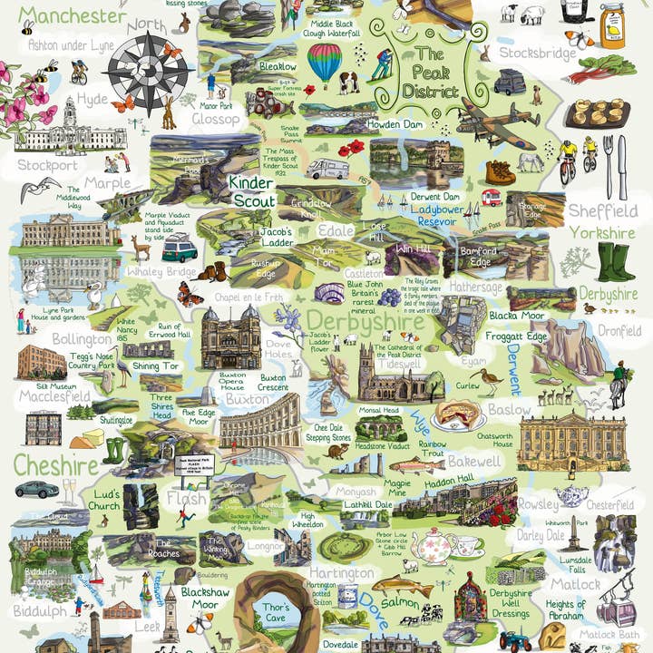 Puzzle Le Peak District - Emma Joustra pour la vente par Great British Jigsaws