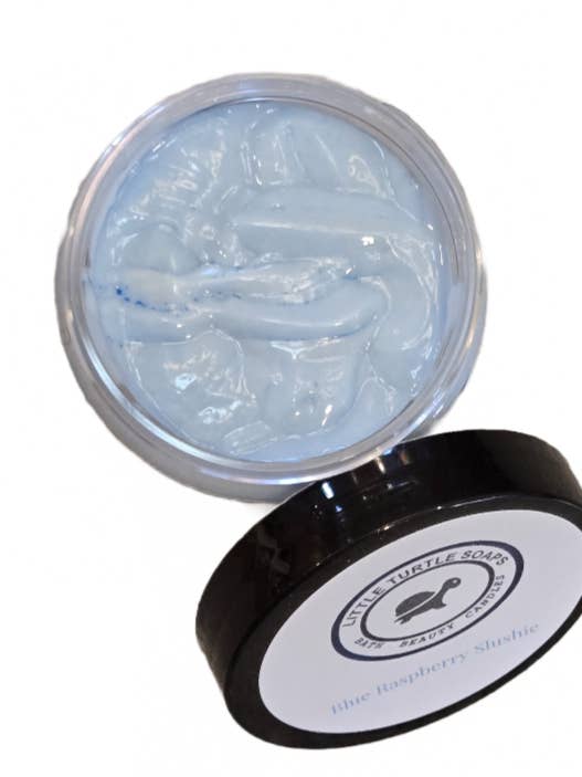 Blue Raspberry Slushie Goats Milk & Honey Lotion for wholesale by Little Turtle Soaps