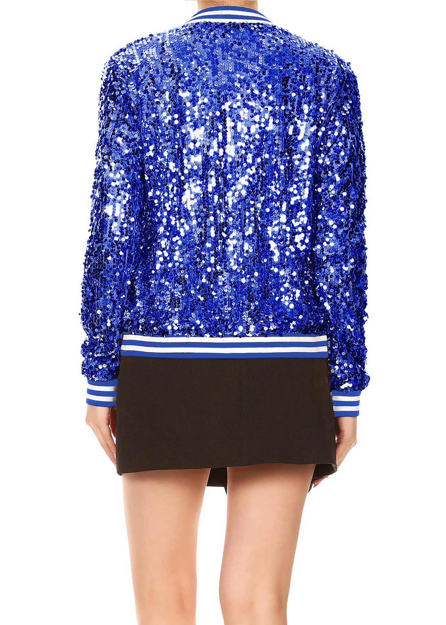 Anna Kaci Wholesale - Vente Bombers – femme - Blouson aviateur zippé à sequins4