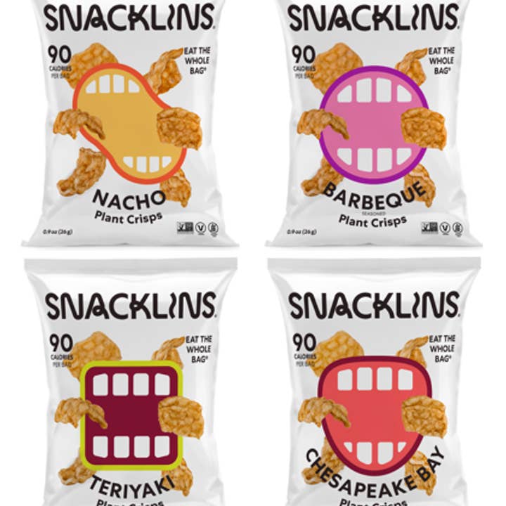 Snacklins Minis Variety Pack — 4 Flavors (12ct - 0.9oz Bags) for wholesale by Snacklins