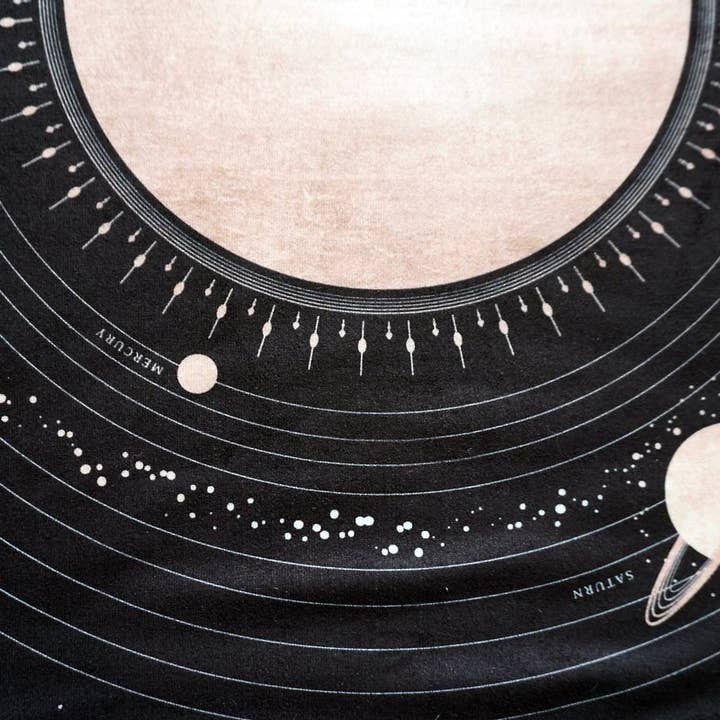 Hidden Crystal Tarot - Vente Cartes de tarot - Tissu de tarot du système solaire6