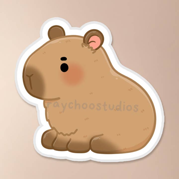 Capybara Vinyl-Aufkleber für den Großhandel von Raychoo Studios Inc.