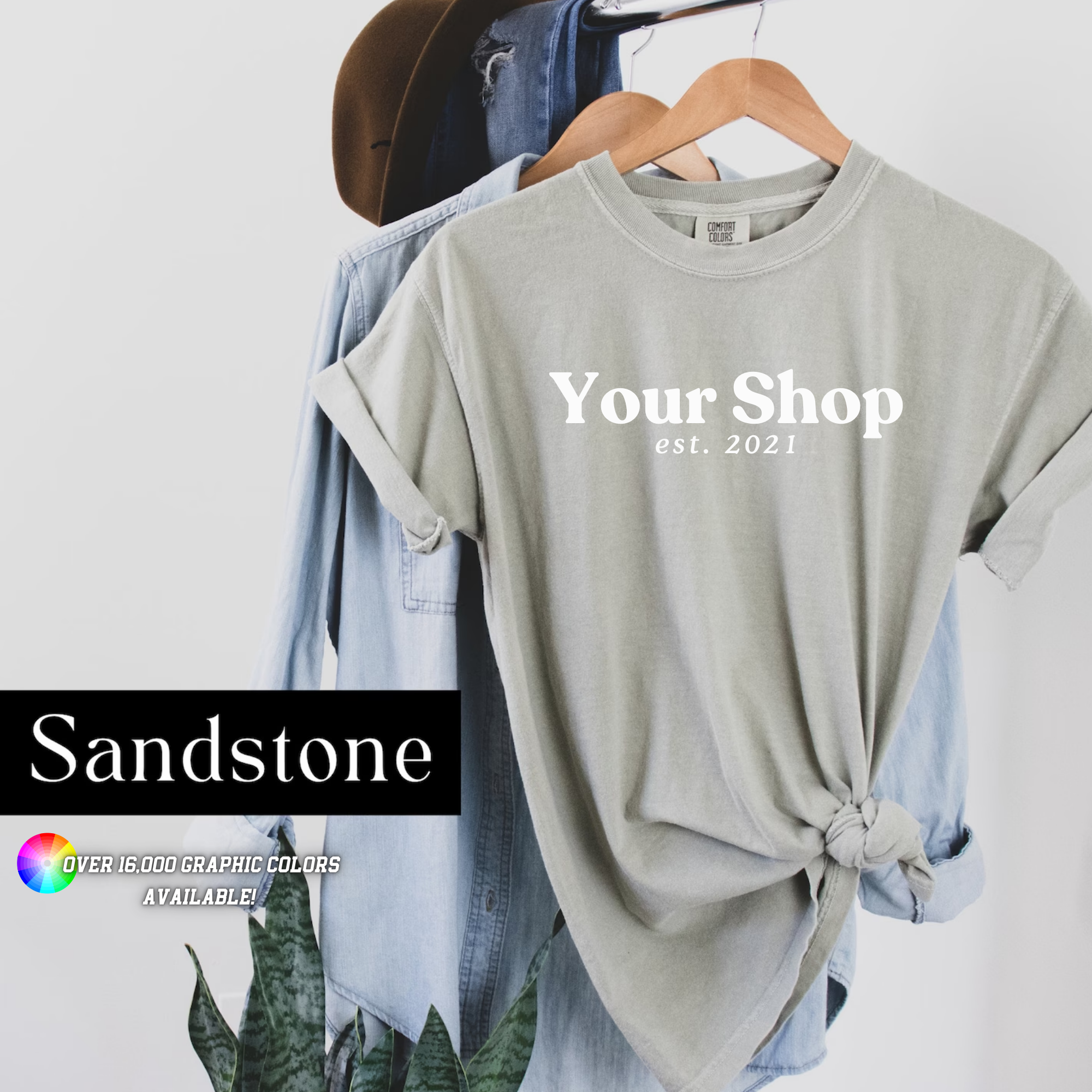 Faith & Life Christian Brands - Vente T-shirt sérigraphié – unisexe - Haut de boutique logo ville État Comfort Colors vêtements personnalisés4