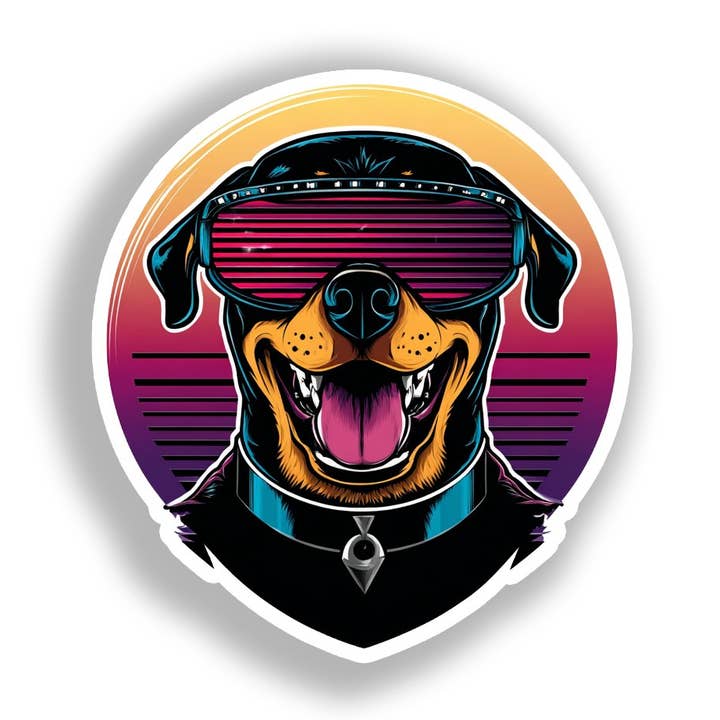Rottweiler Dog Decal Sticker # A018018 for wholesale by Yoonek Graphics