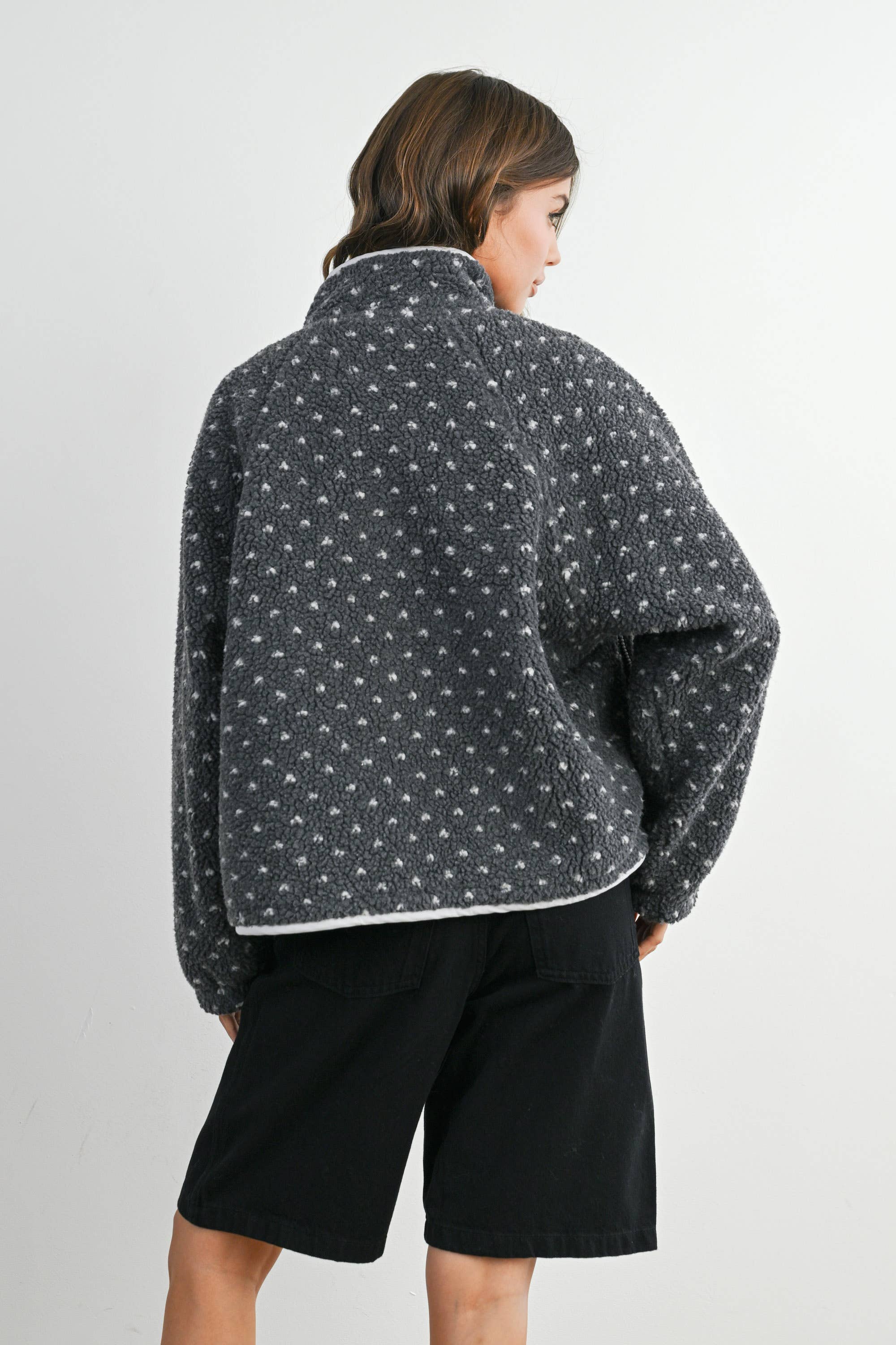 BUTTERMELON - Wholesale Jacket - Women's - High Pile Fleece Puffer Jacket - BMJ783130