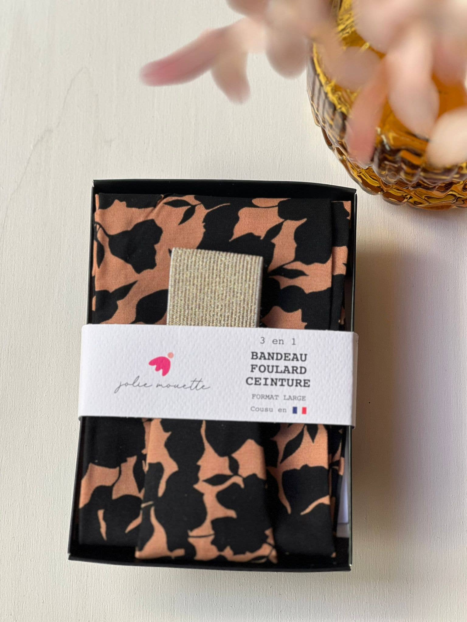 Jolie mouette – Bandana - Mulher por atacado – Cinto Faixa Chantale Avelã - Grande0