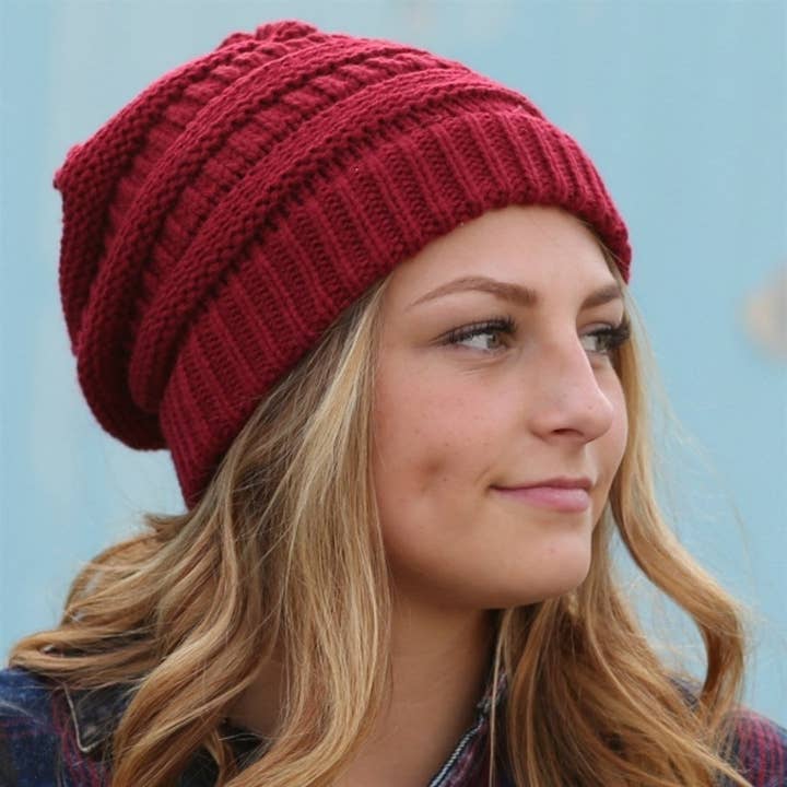 Truly Contagious - Wholesale Beanie - Women's - CC Minimalist Slouch Beanie ( HAT-100 ) ( HAT-6242 )