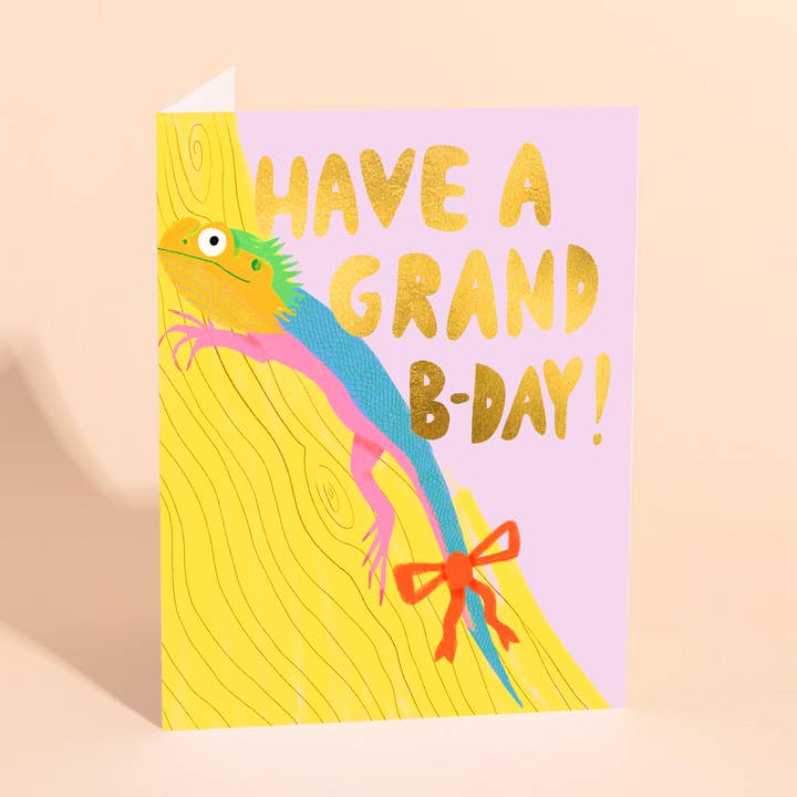 BEARDY DRAGON - Birthday Card for wholesale by Carolyn Suzuki