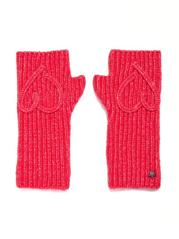 The Red Embroidered Love Gloves for wholesale by Jocelyn