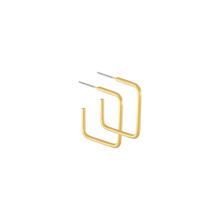 Vanity IN:STORE Square Hoop Gold Plating for wholesale by Dansk Copenhagen