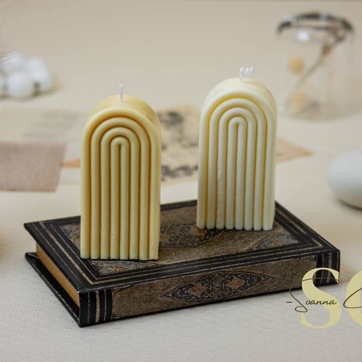 Kerze in Regenbogenform, natürliches Sojawachs, Kokos-Sojawachs, zur Geschlechtsangabe, Geburtstag, Hochzeit. für den Großhandel von Soanna Candle Co.