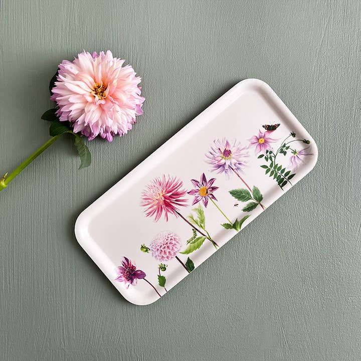 Koustrupco - Wholesale Serving Tray - Dahlia - wood serving tray 32x15 cm - Made in Europe1