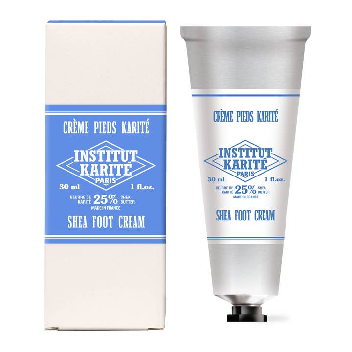 Crema para pies de karité, 30 ml, crema de leche, tubo y funda para venta al por mayor de Institut Karité Paris