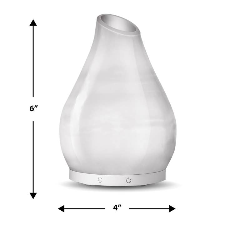 Greenair Inc. - Wholesale Electronic diffuser - Tulip hand blown milk glass bud vase aroma diffuser1