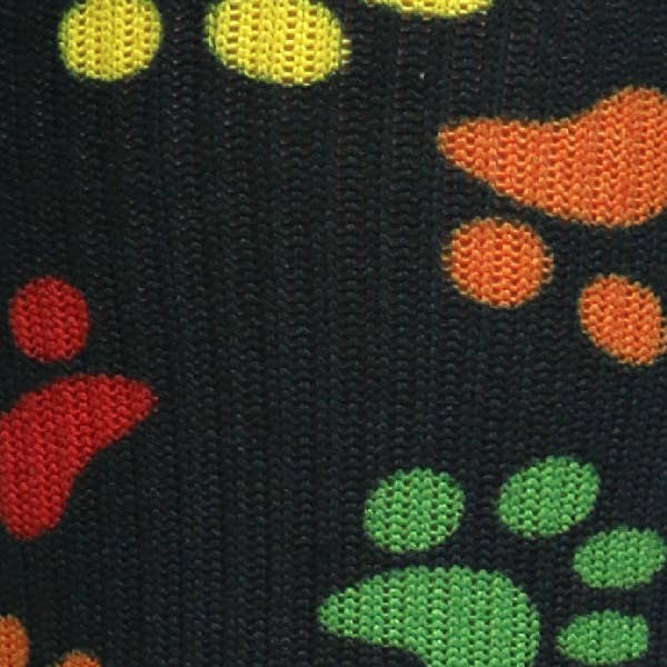 Crazy Compression - Wholesale Socks - Unisex - 360 Paw Prints Black OTC Compression Socks (Standard & Extra Wide)