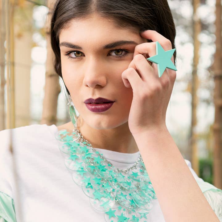 Mirta Accessori Moda - Venta al por mayor Collares con colgantes/abalorios - Collar Star Woman C5812