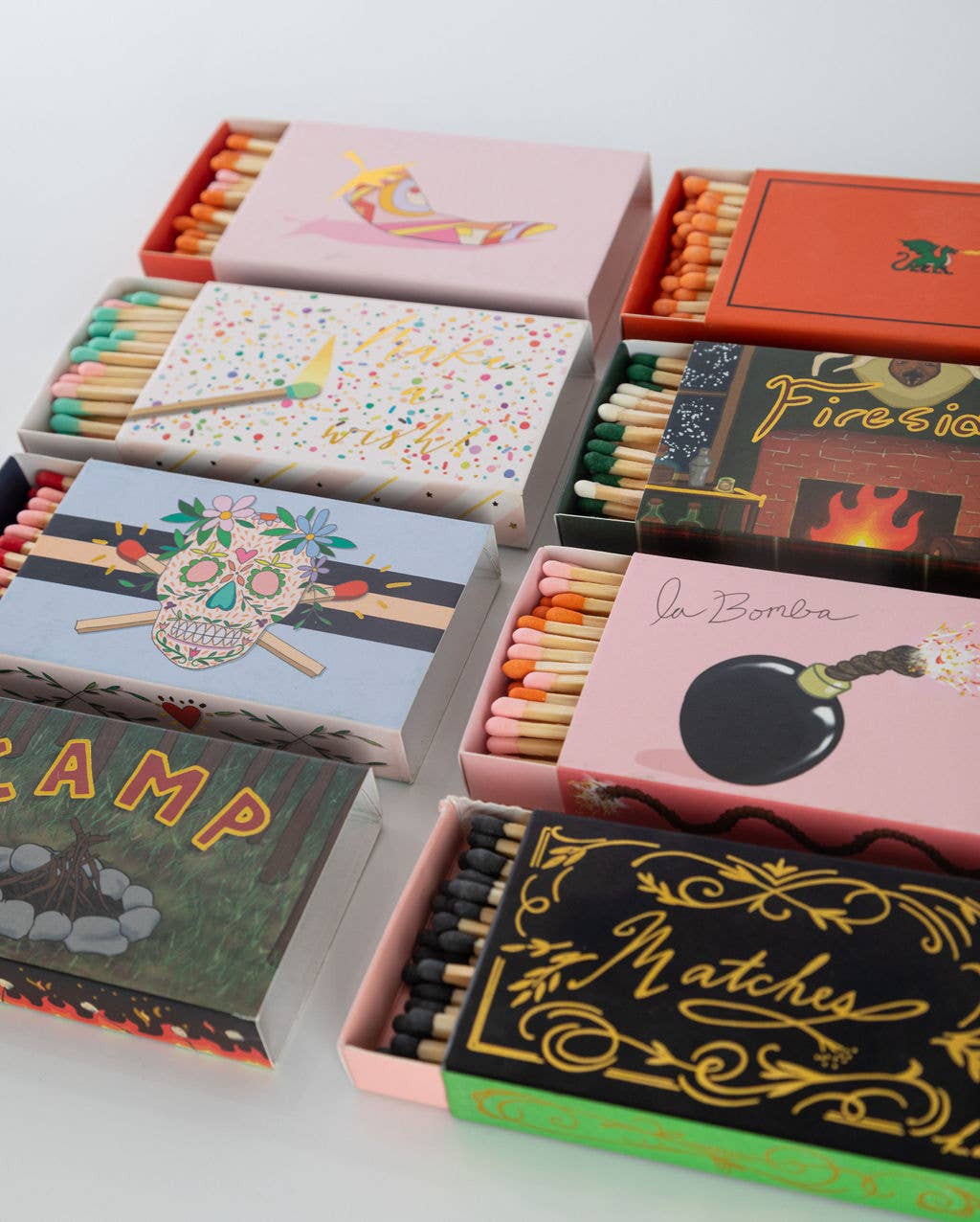 Karen Adams Designs – Engroshandel Tændstikker – Allumettes tændstikæske med guldtryk5