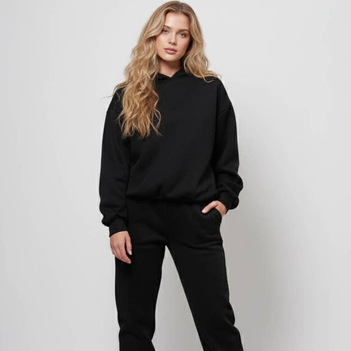 Ladies Solid Color Hoodie and Pants Sets 211337 and other Purchase Wholesale sweatsuit sets. Free Returns & Net 60 Terms on Faire trending on Faire.