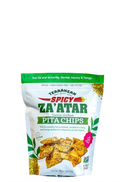 Terranean Herbs & Spices – Engroshandel Chips – Krydret Za'atar Dobbeltbagte Pitachips (184 g)