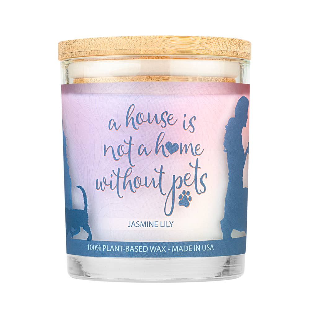 Pet House by One Fur All - Wholesale Retailer Display - Home & Living - Sentiments Display 9 oz Candle - For pet-loving homes4