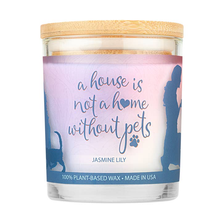 Sentiments Jasmine Lily 9 oz Candle for wholesale by Pet House by One Fur All