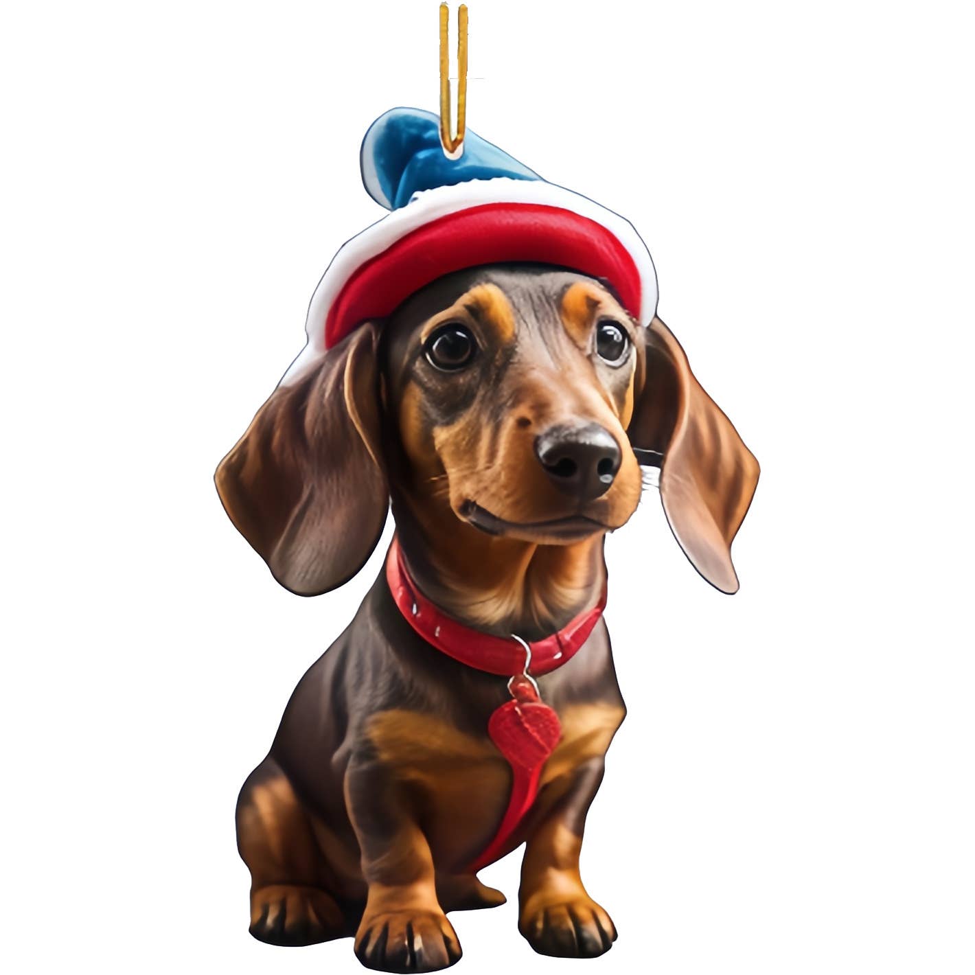 Tourtiwi - Wholesale Ornament Set - Cute Dachshund Christmas Tree Acrylic Hanging Decorations1