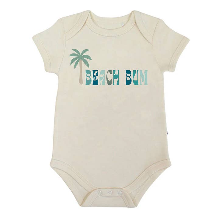 Beach Bum Cotton Baby Onesie for wholesale by Emerson and Friends