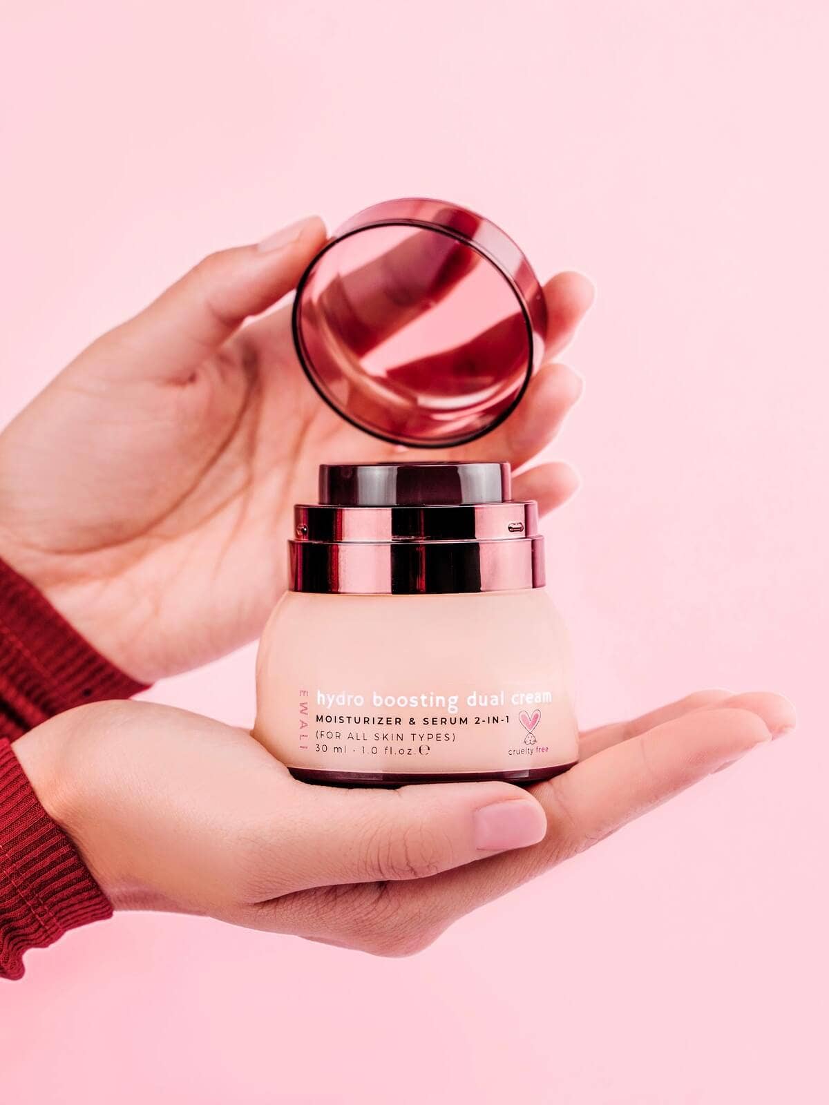 EwaliBeauty - Wholesale Facial Moisturizer - Hydro Boosting Dual Cream - 30ml / 1.05 fl.oz.3