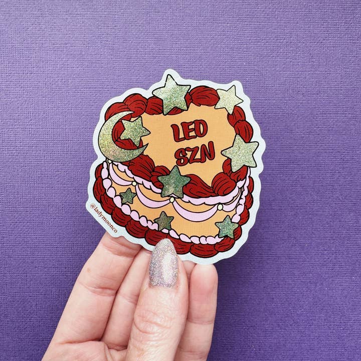 Lady Moon Co.® – Adesivo por atacado – Autocolantes de Bolo de Aniversário do Zodíaco8