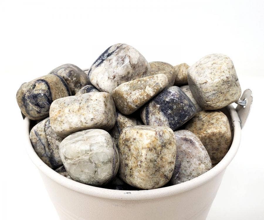 GREENROOTS USA LLC - Wholesale Spiritual Stone/Crystal - Picasso Jasper Tumbled Stone 1 lb (Genuine Polished Gemstone