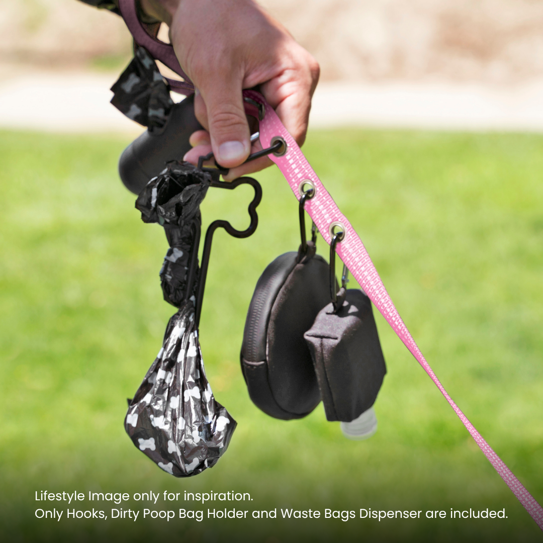 StitchLeash - Wholesale Pet Leash - Dog - StitchLeash® Bryce Clip & Go™ Flat Nylon Leash – Pink | 6 ft | 24 per case4