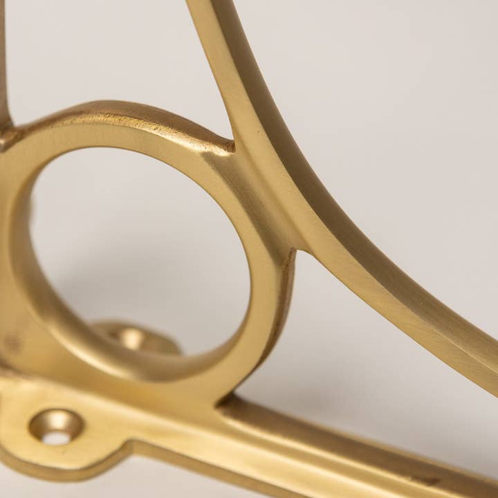Brass bee - Wholesale Wall Mounted Shelf - Solid Brass Caraxes Shelf Brackets - Satin Brass4