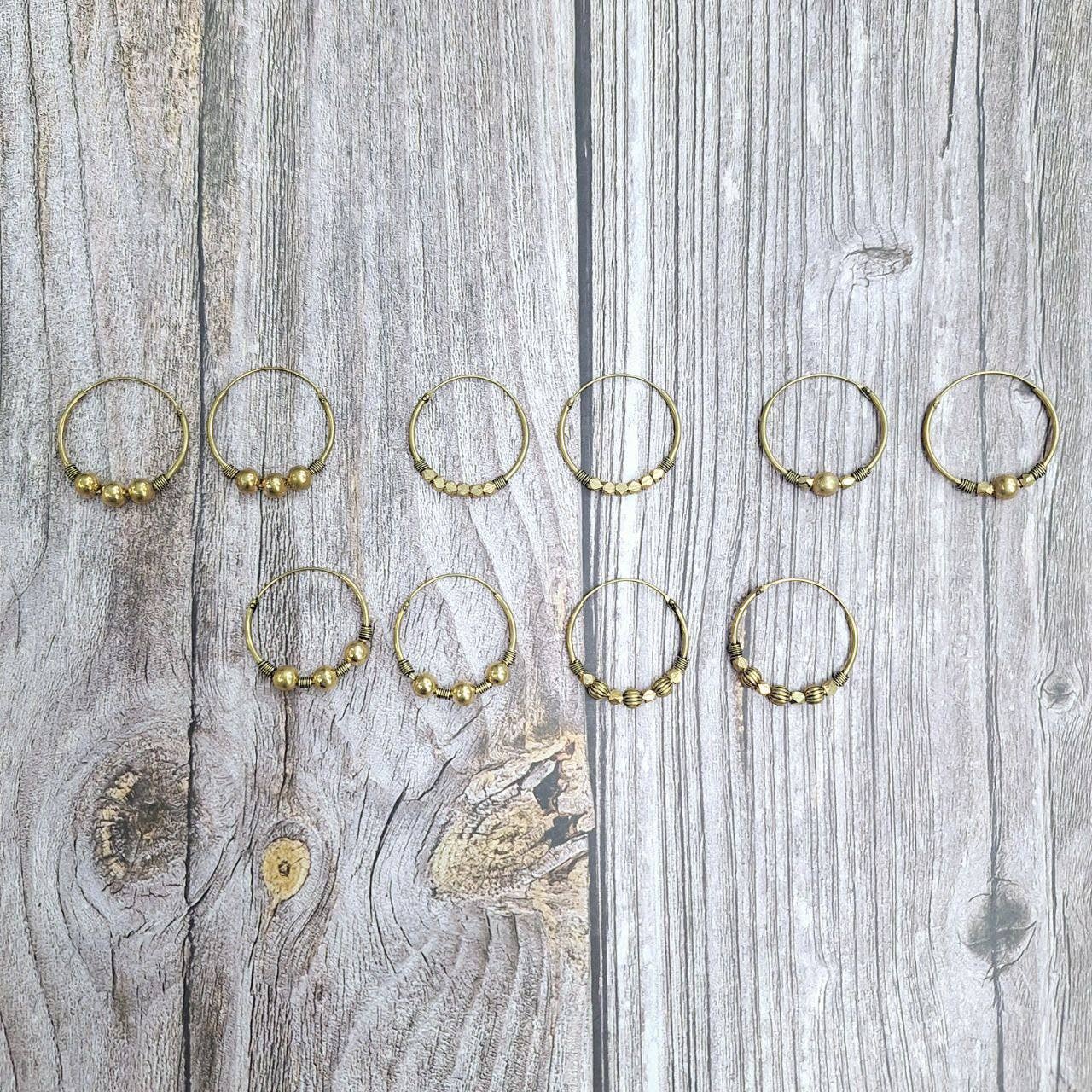 Hecho a mano - Venta al por mayor Pendientes de aro - Pendientes de la india L1