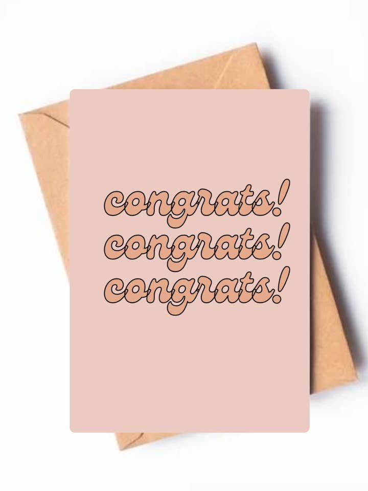 carte de vœux - félicitations pour la vente par sea of roses