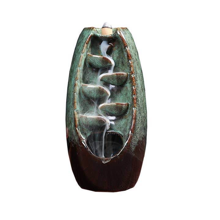 Designs by Deekay Inc. - Wholesale Incense Holder - Forest Whisper Ceramic Backflow Burner (8 in.)